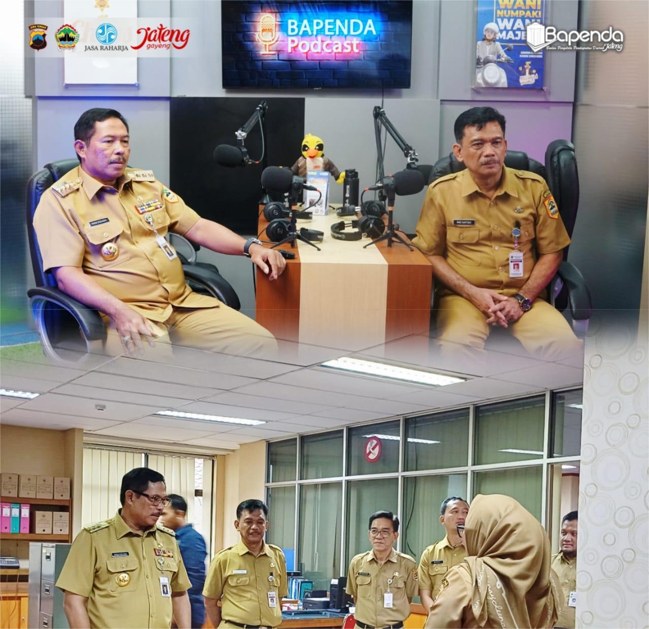 Pj. Gubernur Jateng Kunjungi Kantor BAPENDA dan Sosialisasikan Program Jateng Merah Putih